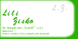 lili zisko business card